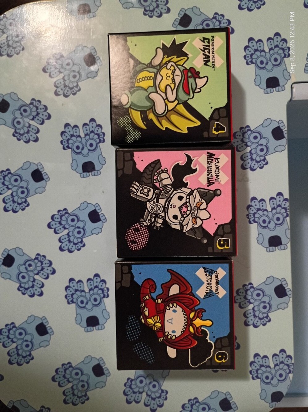 McDonald's Black Character Collector Boxes with Pink Blue Green Accents